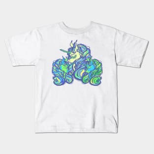 Mother of Twins Unicorn (Boy and Boy) Kids T-Shirt